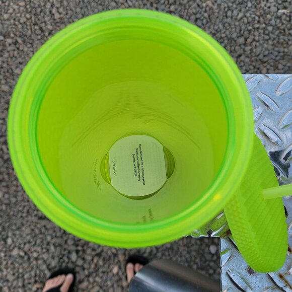 Starbucks 2022 Halloween Studded Glow Tumbler Lemongrass (Green) 16 oz. Grande - Picture 8 of 13